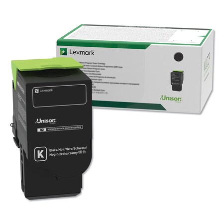 Lexmark 78C10K0 Return Program Toner, 2000 Page-Yield, Black 78C10K0